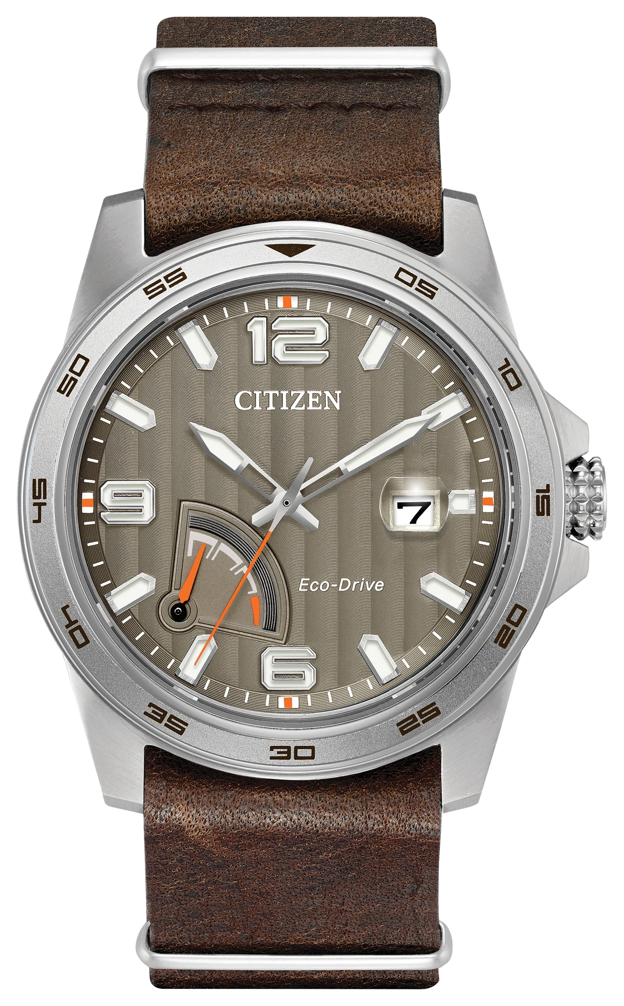 時計 CITIZEN Eco-Drive Citizen PRT - Men's Eco-Drive AW7039-01H Taupe Dial Watch | CITIZEN